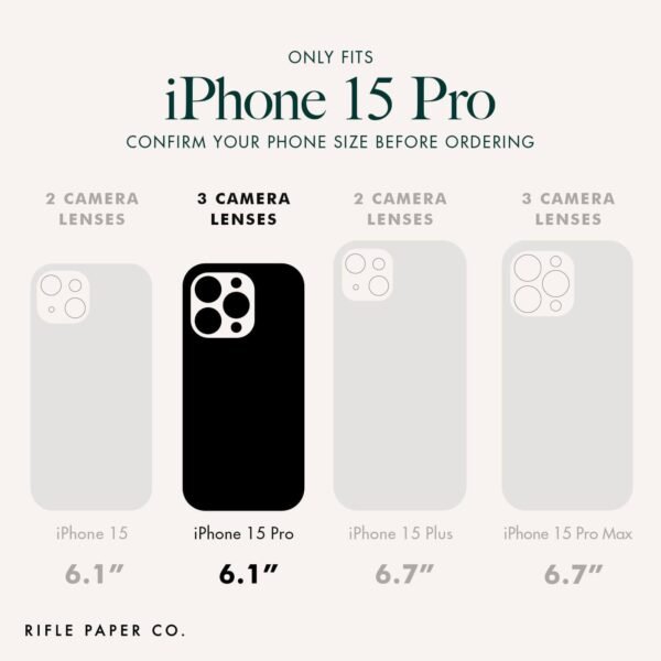 Rifle Paper Co. Petite Fleurs MagSafe - iPhone 15 Pro