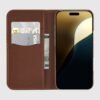 Coach Leather Folio Hazelnut - iPhone 16 Pro Max