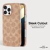 Coach Slim Wrap Signature Canvas Tan - iPhone 16 Pro Max