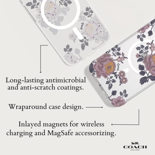 Coach Moody Floral MagSafe - iPhone 15 Pro