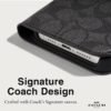 Coach Folio Signature Charcoal - iPhone 15 Pro
