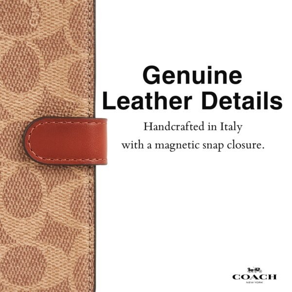 Coach Folio Signature Tan - iPhone 15 Pro