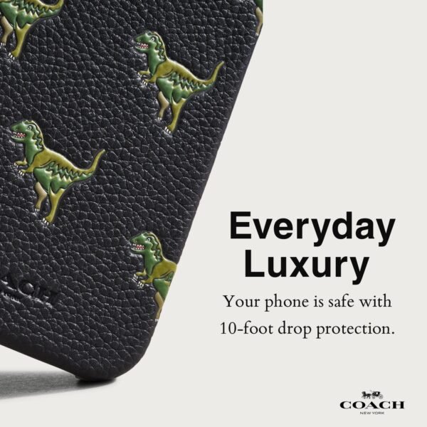 Coach Leather Slim Wrap Signature Repeat Rexy - iPhone 15 Pro