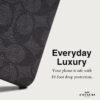 Coach Slim Wrap Signature Canvas Charcoal - iPhone 15 Pro