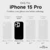 Coach Slim Wrap Signature Canvas Charcoal - iPhone 15 Pro
