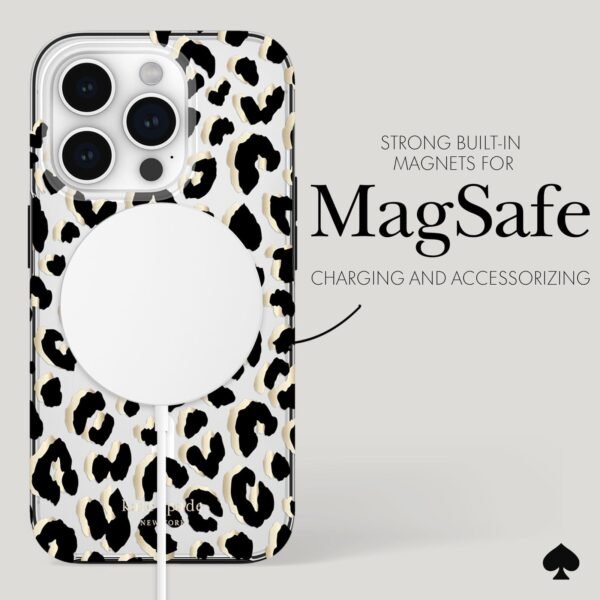 kate spade new york City Leopard MagSafe - iPhone 15 Pro