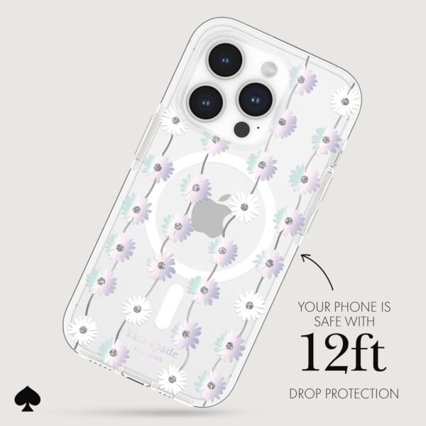kate spade new york Tough Daisy Chain Iridescent MagSafe - iPhone 15 Pro