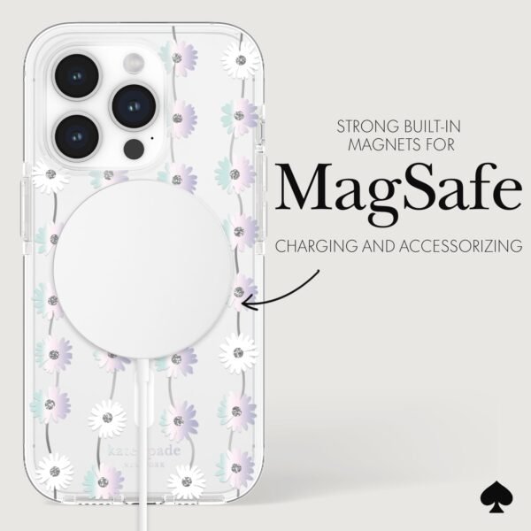 kate spade new york Tough Daisy Chain Iridescent MagSafe - iPhone 15 Pro