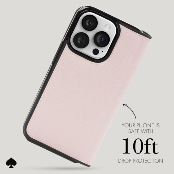 kate spade new york Wrap Folio Case Pale Vellum - iPhone 15 Pro