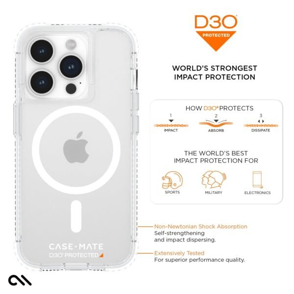 Tough D3O® Clear MagSafe - iPhone 15 Pro
