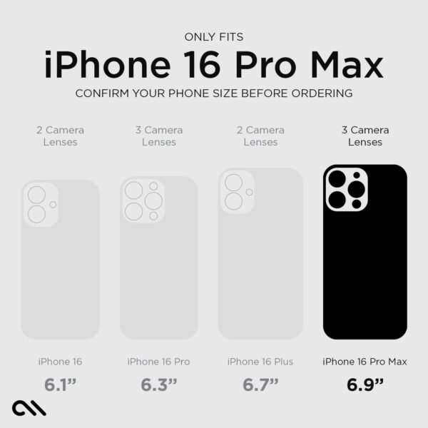 Tough D3O® Black MagSafe - iPhone 16 Pro Max