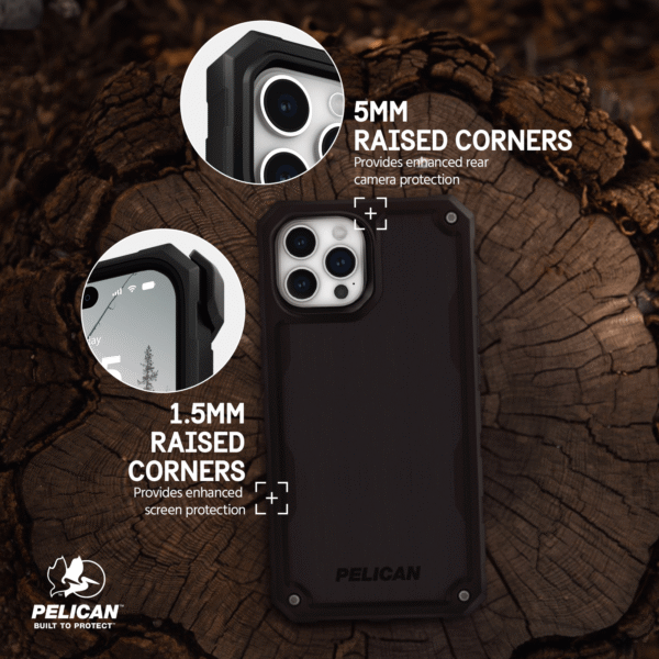 Pelican Shield Brushed Aluminum MagSafe - iPhone 15 Pro